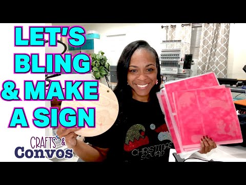 Craft & Convos | Make a New Bling Shirt & Wooden Sign Cut with WeCreat