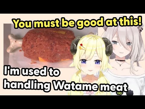 Botan and Watame flirt while cooking【Hololive】