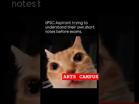 UPSC aspirants after seeing their own shortnotes. #artscampus #upsc #bpsc #bihar #memes #comedy