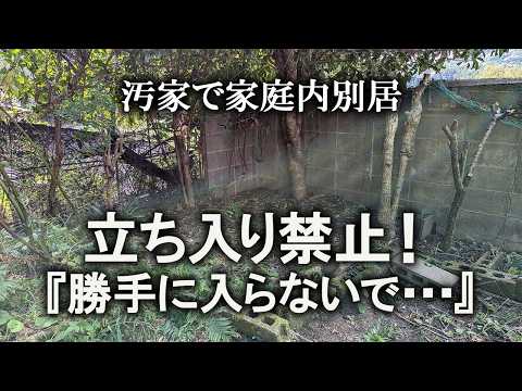 【片付け】汚山開拓中、無断侵入した犯人を追う｜汚部屋｜ズボラ主婦｜空き家｜外構｜汚家｜苔磨き