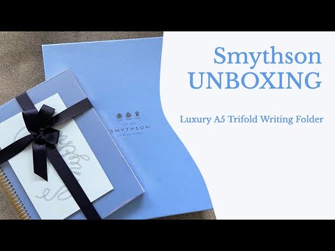 SMYTHSON UNBOXING! Luxury Stationery 🎁