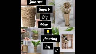 jute rope DIY ideas#jutecrafts #juteart#diycrafts#decoration#crafy#artwork#decorationideas#homedecor