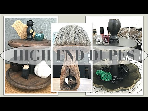 HIGH END DUPES - WOODEN TIERED TRAYS - WOODEN MUSHROOM