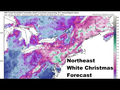 Winter Weather Warnings In 11 States, 3 Feet Of Snow To Hit - Northeast White Christmas - NJ Drones