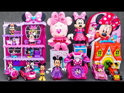 Satisfying with Unboxing Disney Cute Peach Blossom Season Mickey Minnie Plush Doll| Review Toys ASMR