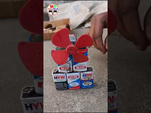 How to make DC moter and the😍 fan 9 vort 5 battery #home per banaya 😭 #trending #shortvideo #viral