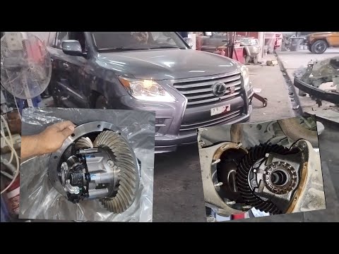 lexus 5.7 rear differential replacement step by step