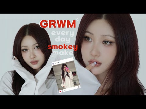 레드염색하고🍒 요즘 스모키 grwm🖤 말 많이 하면서 알려줌✨ l 이사배(RISABAE Makeup)