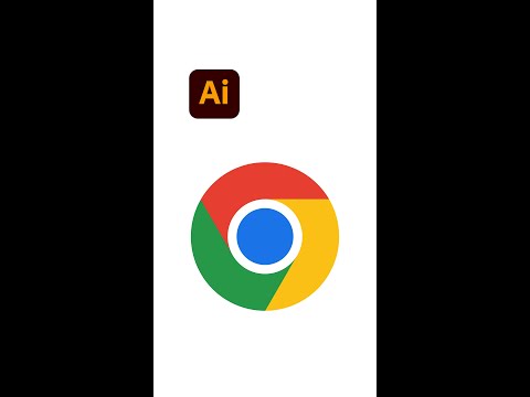 Chrome Logo with Golden Ratio Design - Illustrator #shorts - Design.lk