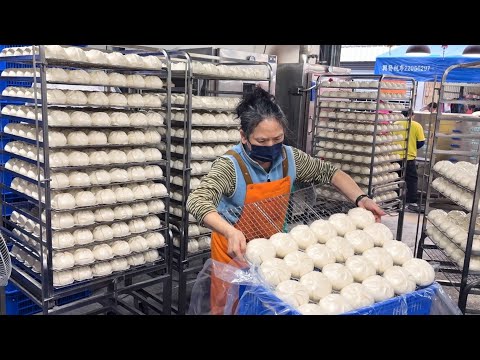 Juicy Big Buns! Taiwan the most delicious buns massive production