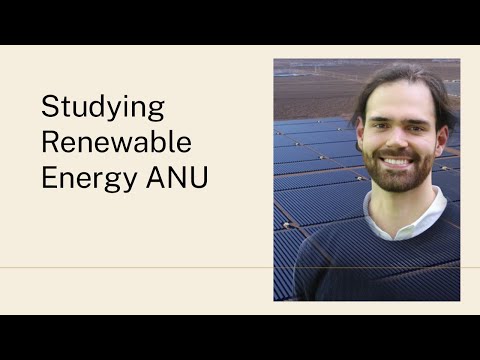 Studying Renewable Energy ANU