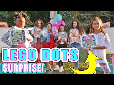 Surprising Fans with LEGO DOTS! (Haschak Sisters)