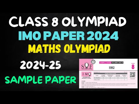 Class 8 Maths Olympiad Important Sample Paper Questions | IMO Olympiad