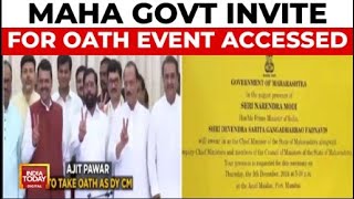 Maharashtra Government Invite For Oath Event Accessed | Mahayuti Sarkar To Take Oath Shortly