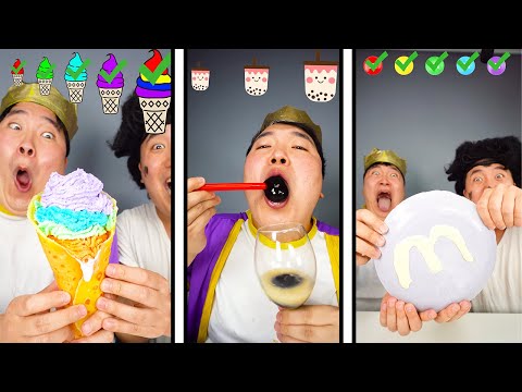 Small to Giant Rainbow Food Challenge Compilation! 🥵