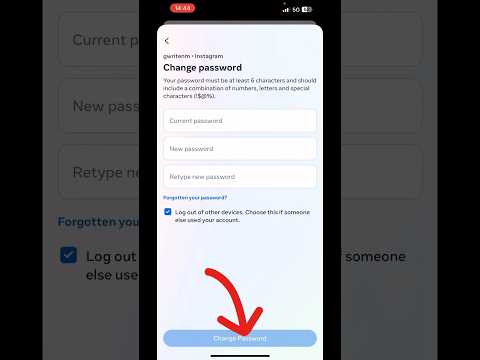 How to change Instagram password