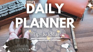 2025 DAILY PLANNER tips + ideas + inspiration ✨ How to use your Daily Planner this year!