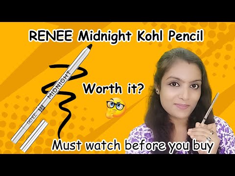 RENEE MIDNIGHT KOHL KAJAL | RENEE KAJAL REVIEW | ALL +/- YOU NEED TO KNOW | GROWING SILENTLY #renee