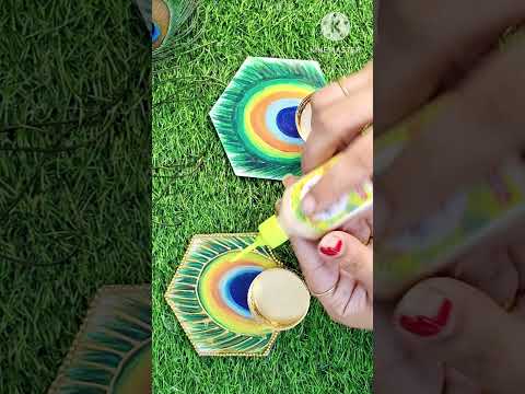 #Diya holder#mayurpankh #diwalispecial #diwalicandleholder#making making #craft #shorts #viralvideo