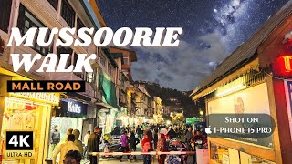 Mall Road Mussoorie in the Evening | A Walking Tour of Mall Road Mussoorie #uttarakhand #india