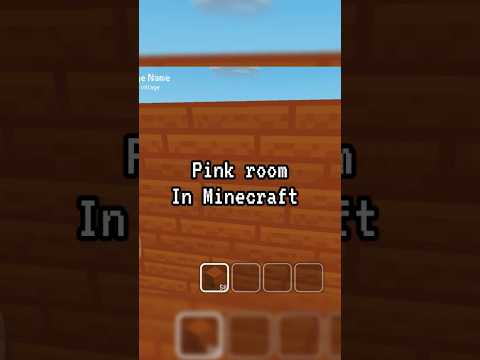 pink room in Minecraft #pink#minecraft #shorts#viral |THE QUEEN OF IDEAS 6