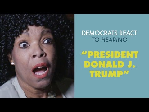 Democrats React To Hearing "President Donald J. Trump" in Slow Motion