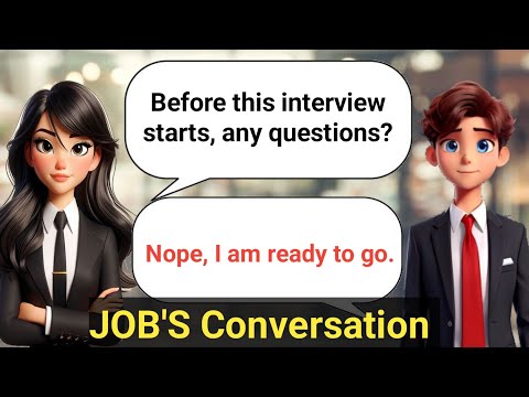 JOB'S Conversation | Improve English Speaking Skills ✅Practice 6✅