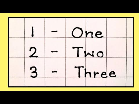 Number Names 1 to 10 | 123 | Number names  | Number spelling | Learn Numbers | Numbers 1 to 10