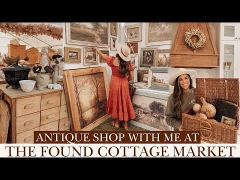 FALL SHOP WITH ME AT THE FOUND COTTAGE MARKET | ANTIQUE FALL DECOR HAUL