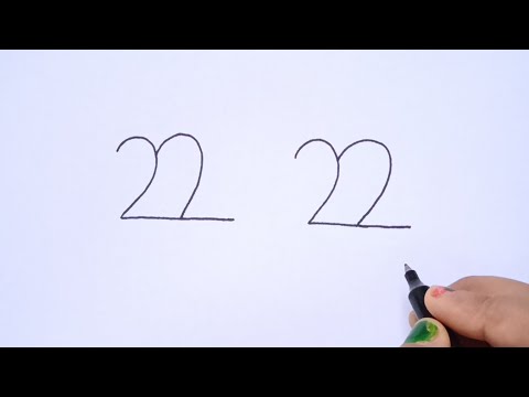 How To Draw  2222 Into Cute Love Birds | Very Easy Drawing | Pencil Drawing | Love Birds Ka Chitra |