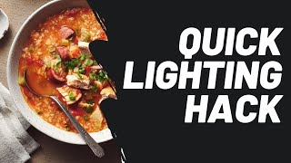 Quick Lighting Hack for Overhead Food Photography