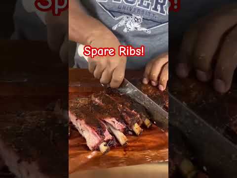 Smoked  Tender Pork Spare Ribs! #ribs #bbq #barbecue #food #foodie