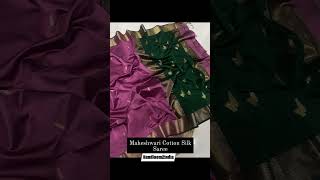 Maheshwari Cotton Silk Saree Handloom2India 7848820915 #handloom2india