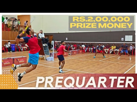 PRAKASH RAJ/KUSHAL RAJ VS SHIVASHANKAR/EDWIN:ANITHAPARTHIBAN NATIONAL BADMINTON TOURNAMENT THANJAVUR