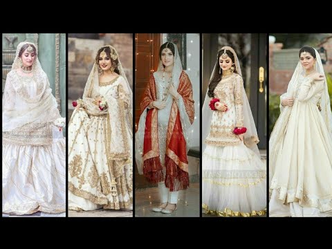 Latest Nikkah Dresses 2021 #whitenikkahdress  #Shorts