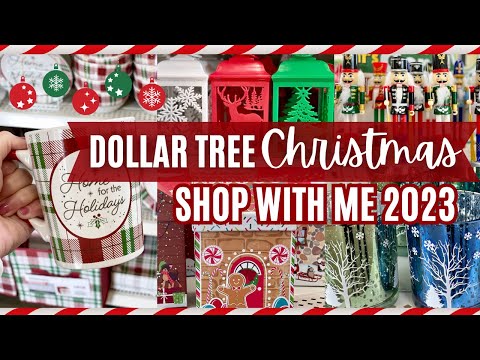 NEW Dollar Tree CHRISTMAS Shop with Me 2023 - Christmas Decorations!! - MUST SEE New Decor!