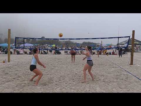 AVP Juniors 2022 East Coast Champs - 18U - Day 2 Pool - Genest/Schrock vs Garnett/Beaver - Set 2