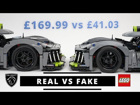 Real vs Fake Lego 42156 Peugeot 9X8 Le Mans (SPOT THE DIFFERENCE)