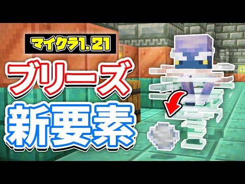 【マイクラ1.21】ウィンドチャージ(Wind Charge)が新登場！2段ジャンプが可能に！重力変更コマンド＆オオカミ大幅強化など詳しく解説‼【マインクラフト】SNAPSHOT 24W06A