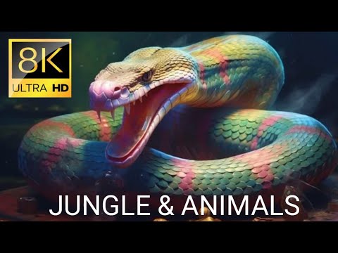 MAJESTIC ANIMALS 8K VIDEO ULTRA HD / JUNGLE WILDLIFE VIDEO