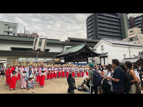 第12 回天神天満阿波おどり2024年天満宮境内総踊り