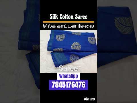 ✨ Elevate Your Style with Royal Blue Silk Cotton Saree ✨