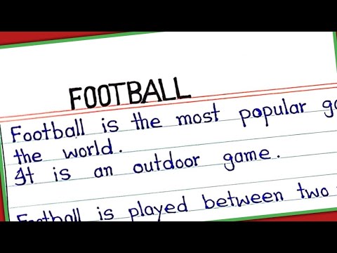 Football essay 20 lines || Essay on football in English