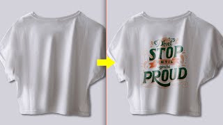 Place Logo on T-shirt - Photoshop Tutorial