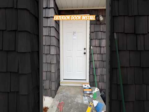 Exterior Door Install #diy #construction #door #install #howto #stepbystep #bluecollar #trending