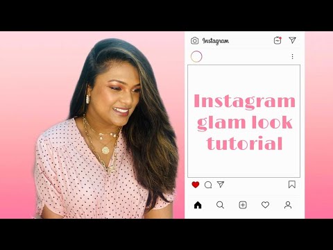 Instagram glam look/ glam look in tamil/ intagram look in tamil/ easy makeup look in tamil