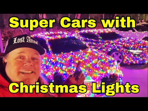 Alex Chois Super Cars with Christmas lights Toy Drive Meet in Alhambra 2024