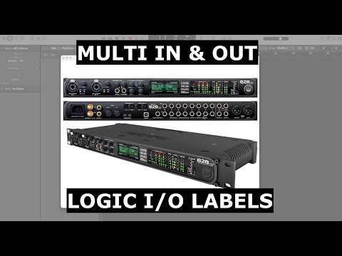 Logic Pro - Output Ascending - I/O Labels - Configuring Mono and Stereo Input Output Tracks