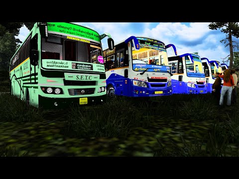 TNSTC Express Bus Driver Riding through Forest Roads of Tamil Nadu | Euro Truck Simulator 2