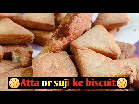 aata aur suji se banaaiye triangle biscuit ki tarah thekua #shorts #thekuarecipe #khastathekua